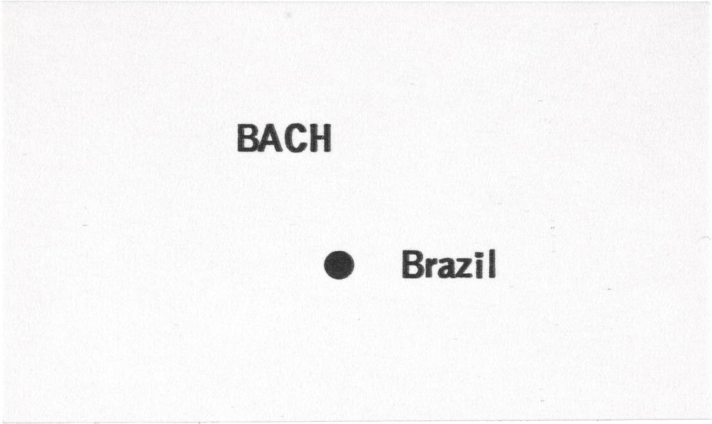 Bach: • Brazil