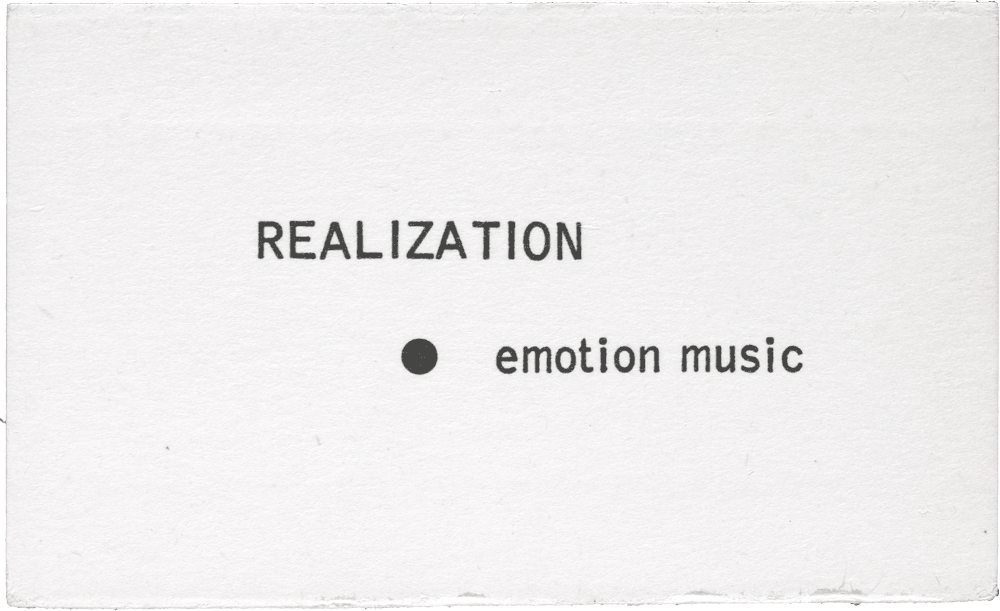 Realization: • emotion music