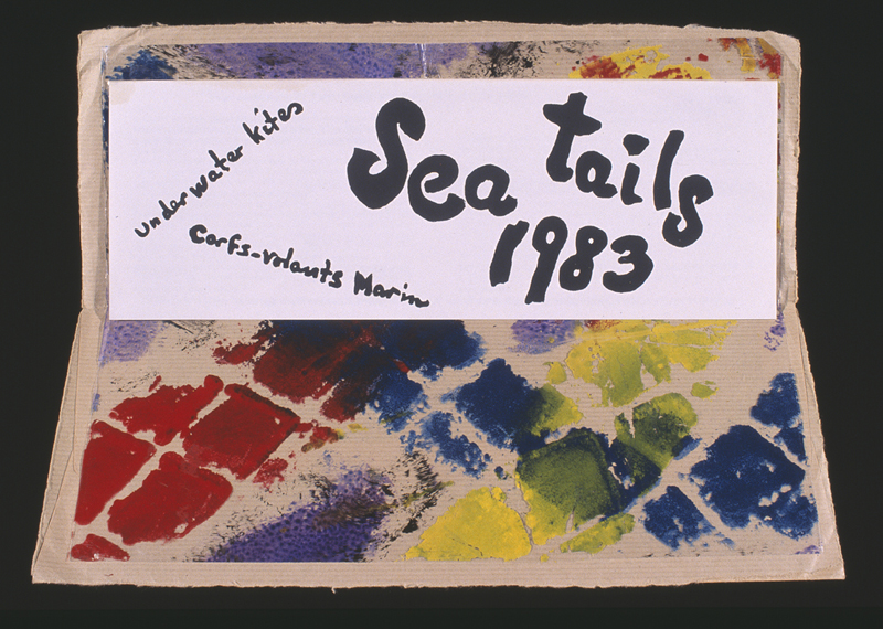 Matisse / Hand painted card with announcement of Sea Tails premiere