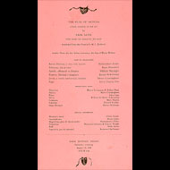 Program for a performance of Erik Satie's The Ruse of Medusa