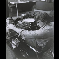 Cross / David Tudor at electronics table