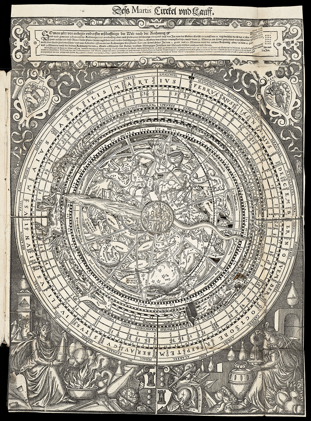 Calculating Celestial Movement, Peter Hille, 1575