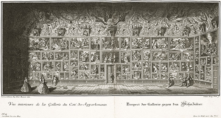 View of a Room at Pommersfelden Palace. Johann Georg Pintz, printmaker; Salomon Kleiner, draftsman View of a Room at Pommersfelden Palace. Johann Georg Pintz, printmaker; Salomon Kleiner, draftsman