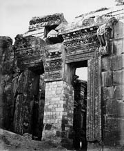 Bonfils/Gateway to the Temple of Bacchus, Baalbek, Lebanon