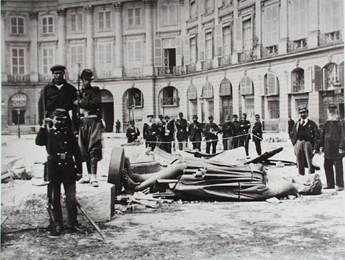 Braquehais/Demolition of the Vendome Column, Paris 