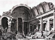 Clerisseau/Interior of the Temple of Diana at Nimes, France 