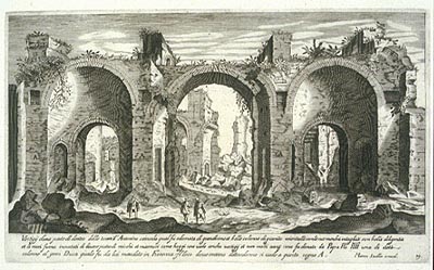 Sadeler/Interior of the Baths of Caracalla, Rome