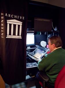 The Scribe high-speed book scanner takes high-quality images of rare and fragile books.