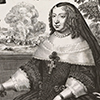 Anne of Austria, Louis XIV, and Philippe de France, with the Battle of Rocroi in the Background / Anonymous