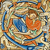 A large-scale decorated initial / From the Getty Gratian 