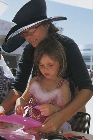 Art workshop at the Getty Center