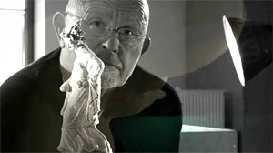 Jim Dine in his studio