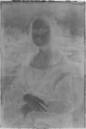 Emissiograph of Leonardo's Mona Lisa