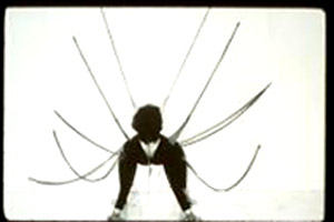 Collaborative performance by Senga Nengudi and Maren Hassinger