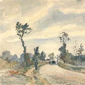 Route to Louveciennes / Pissarro