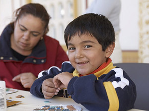 Making mosaics at the Getty Villa