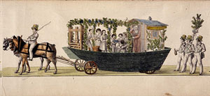 Procession of the Vintners / Steinlen