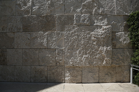 The 1.2 million square feet of travertine stone covers many surfaces of the Getty Center. The 1.2 million square feet of travertine stone covers many surfaces of the Getty Center.